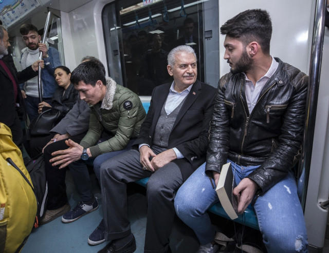 Binəli Yıldırım metroda – Foto/Video