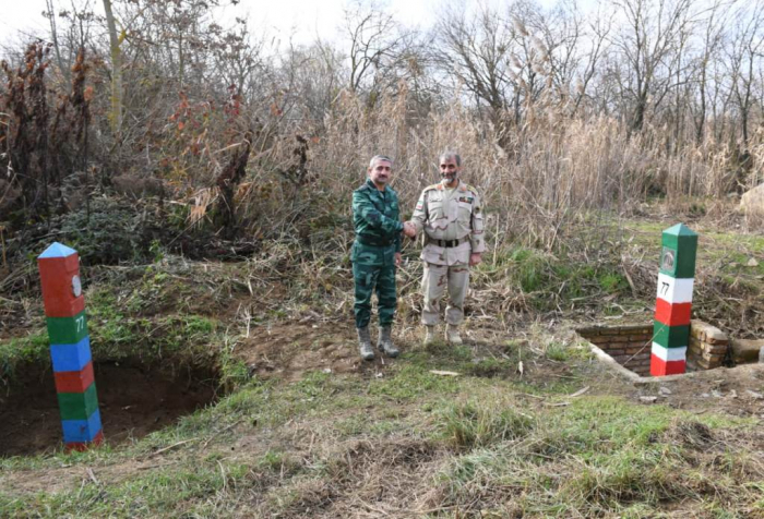 Biləsuvarda generallar Elçin Quliyev və Qasım Rezayi arasında danışıqlar – Foto
