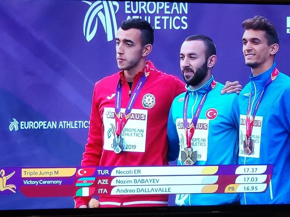 Azərbaycan atleti Avropa çempionatında gümüş medal qazanıb
