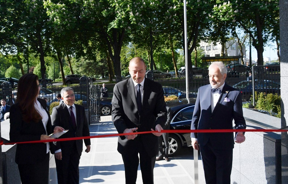 Prezident İlham Əliyev Azərbaycanın Belçikadakı səfirliyinin yeni binasının açılışında iştirak edib
