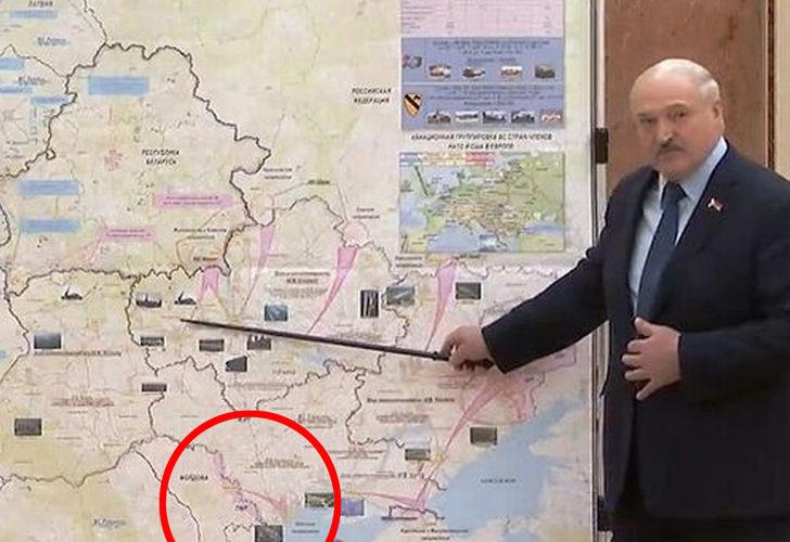 Lukaşenkonun qarşısında çıxış etdiyi bu xəritə ŞOK YARATDI: Belarus prezidenti Putinin gizli planını ifşa etdi – VİDEO