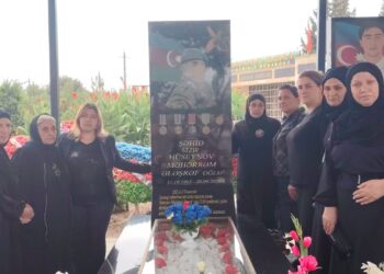 AYB-nin üzvü şairə Esmira Günəş Cəlilabadda Şəhid ailələrini ziyarət edib