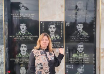 Şairə Esmira Günəş Xudatda Şəhid ailələrini ziyarət edib