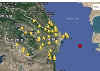 Xəzərdə 4 bal gücündə zəlzələ baş verib