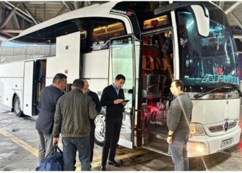 Laçına ilk Avtobus marşrutu yola düşdü