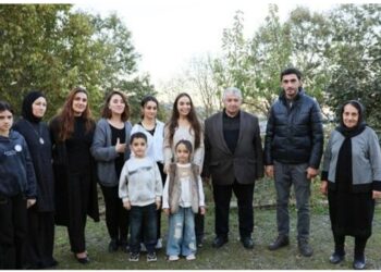 Leyla Əliyeva çoban Xanışın ailəsi ilə görüşdü