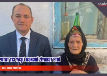 Deputat bir əsrdən çox yaşı olan Cahan nənəni ziyarət etdi – VİDEO