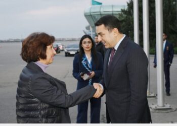 Şimali Makedoniya Respublikasının Prezidenti Qordana Silyanovska Davkova Bakıda səfərdədir