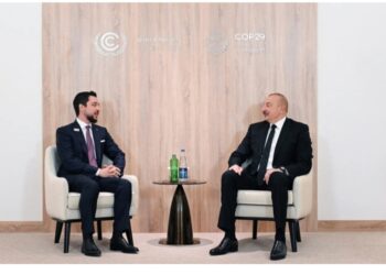Prezident İlham Əliyev İordaniya Haşimilər Krallığının vəliəhdi ilə görüşüb