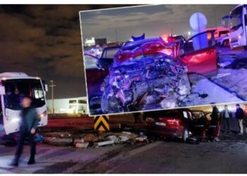 Türkiyənin Konya şəhərində ağır yol qəzası baş verib-ölən var