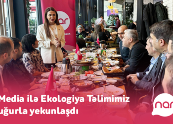 “Nar”ın dəstəyi ilə keçirilən ekologiya təlimi beynəlxalq ekspertlə görüşlə yekunlaşdı