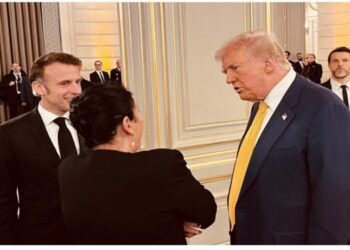 Zurabişvili Parisdə Makaron və Trampla görüşüb