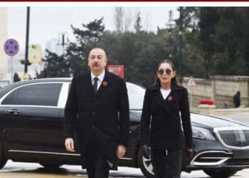 Prezident İlham Əliyev və Mehriban Əliyeva ekipaj üzvlərinin vida mərasimində