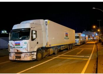 Bakıdan Suriya üçün göndərilən yardım TIR-ları Türkiyəyə daxil olub