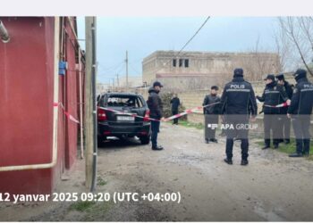 Sumqayıtda avtomobildə yanmış meyit tapılıb