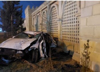 Sumqayıtda ağır yol-nəqliyyat hadisəsi: 2 ölu, 3 yarali-Foto