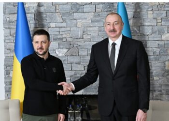 Prezident İlham Əliyev Davosda Zelenski ilə görüşüb -Foto