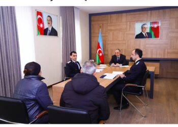 Baş Prokuror Kamran Əliyev Qaradağda vətəndaşlari qəbul edib