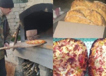 Yazıçı, tərcüməçi Nadir Qocabəyli Çörək bişirib satır