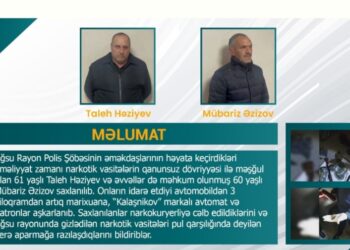 Ağsuda silahlı narkokuryerlər saxlanilib