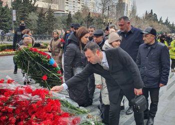 Milli Cəphə Partiyasini (MCP) “Ana harayı” abidəsini ziyarət etdi-Fotolar