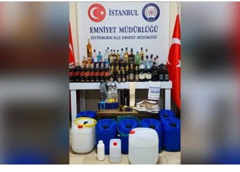 İstanbulda saxta spirtli içki əməliyyatı: 345 litr ələ keçirildi