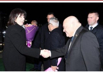 Natalya Koçanova Azərbaycana rəsmi səfərə gəlib