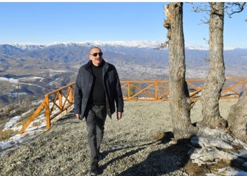 Prezident İlham Əliyev Xankəndində “Bulud” hotelinin açılışında iştirak edib