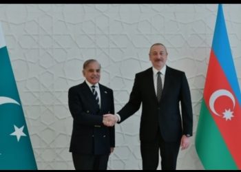 İlham Əliyevin Şahbaz Şəriflə görüşü başlayib