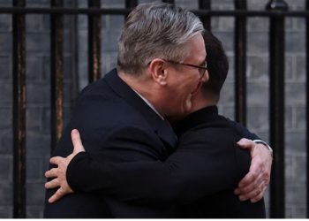 Britaniya baş naziri Zelenskini belə qarşıladı -Video