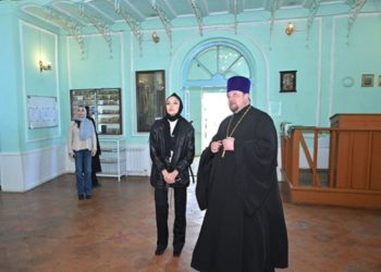 Birinci vitse-prezident Mehriban Əliyeva Gəncədə Nevski adına Rus Pravoslav kilsəsində – Fotolar