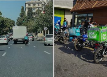 Bakıda motosikleti insanların üzərinə sürən şəxs – Həbs edildi