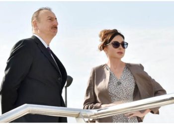 Prezident İlham Əliyev və xanımı Mehriban Əliyeva Avtomobil yolunun açılışında iştirak ediblər