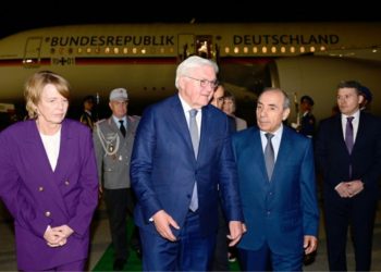 Almaniya Prezidenti Frank-Valter Ştaynmayer Azərbaycana rəsmi səfərə gəlib