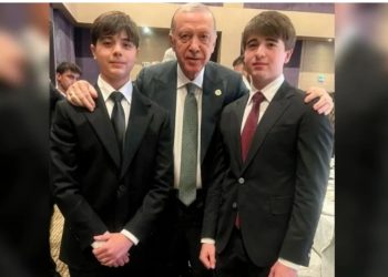 Prezident Ərdoğan Prezident İlham Əliyevin nəvələri ilə