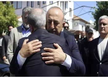 Ceyhun Bayramov Mövlud Çavuşoğlunun atasinin yas mərasimində iştirak edib-Foto