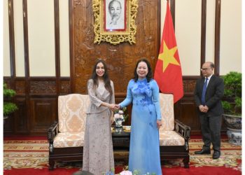 Leyla Əliyeva Vyetnama səfəri çərçivəsində bu ölkənin vitse-prezidenti Vo Ti An Suan ilə görüşü -Fotolar