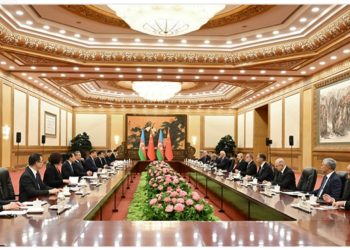 İlham Əliyevlə Si Cinpinin geniş tərkibdə görüşü oldu – Fotolar