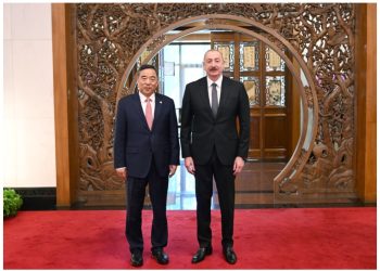 Prezident Pekində Sonq Hailianq ilə görüşdü – Fotolar