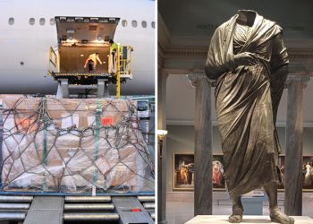 Mark Avreli heykəli 65 ildən sonra vətəni Türkiyəyə qaytarıldı – FOTO