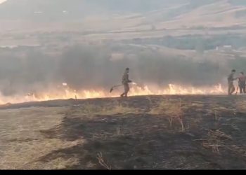 Ağdamda baş verən yanğından son görüntülər -Video