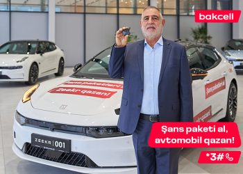 Lotereyanın şanslı qalibi “Zeekr 001”-in açarını təhvil aldı!