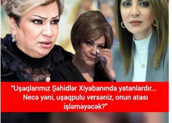 Afaq Bəşirqızı: “Uşaqlarimiz Şəhidlər xiyabanında yatanlardir”