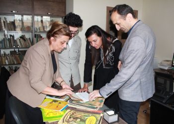 Hans Xristian Andersen Mükafatının Münsiflər Heyətinin prezidenti Respublika Uşaq Kitabxanasında olub