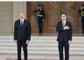 Türkmənistan prezidentinin rəsmi qarşılanma mərasimi oldu