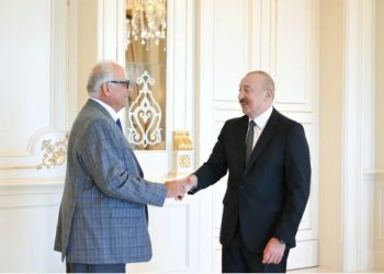Prezident İlham Əliyev Dünya Güləş Birliyinin prezidentini qəbul etdi – Fotolar