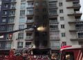 İstanbulda kafedə güclü yanğın olub