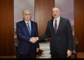 Azərbaycan Prezidenti İlham Əliyevin Bişkekdə Qazaxıstan Prezidenti ilə görüşü keçirilir
