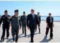 Prezident İlham Əliyev Xanım Mehriban Əliyeva Hərbi Dəniz Qüvvələrində olublar-Fotolar