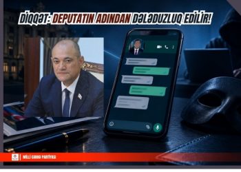 Milli Cəbhə Partiyasinin (MCP) Mətbuat Xidmətindən təcili XƏBƏRDARLIQ